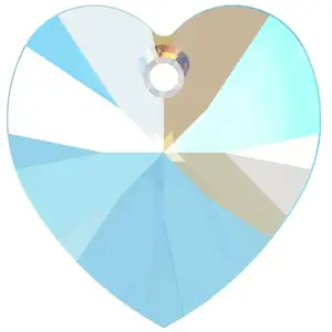 Cristaux de Swarovski Pendentif coeur Xilion 6228 - 14 mm - Light SapphireVendu parscrapmalin