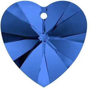 Cristaux de Swarovski Pendentif coeur Xilion 6228 - 14 mm - SapphireVendu parscrapmalin