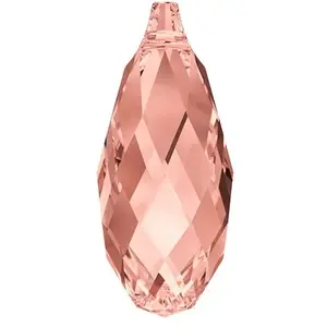 Cristaux de Swarovski Pendentif briolette 6010 - 13 mm - Rose PeachVendu parscrapmalin