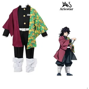 Ensemble déguisement garçon enfant Ariestar® costume Demon Slayer Kime...