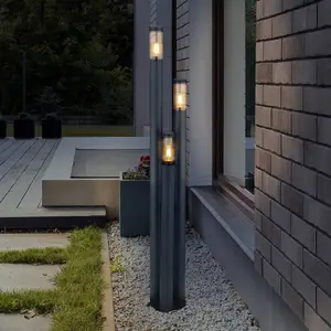 Comparateur de prix : Globo Lampe pour mât Boston, à 3 lampes, anthracite