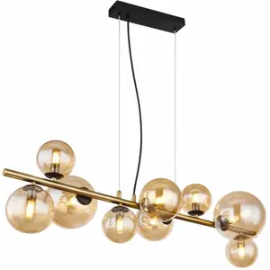 Comparateur de prix : Globo - Suspension - Riha - Or - Verre - Grande Lampe De Table À