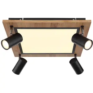 Globo Plafonnier Ulla avec LED, 5 lampes, 45x45cm pas cher