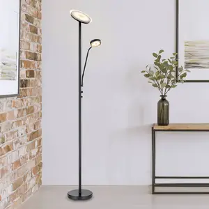 Comparateur de prix : Globo Lampadaire LED Ernst avec bras souple, noir