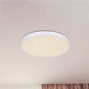 Globo Plafonnier LED Sonny, argenté, CCT, Ø 50,5 cm pas cher