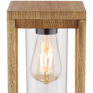 Globo Potelet Candela en aspect bois, hauteur 50 cmVendu parluminaire
