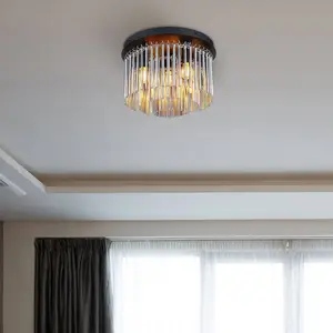 Comparateur de prix : Globo Plafonnier Gorley avec suspension en verre Ø 32 cm