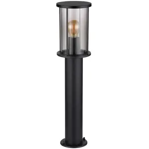 Comparateur de prix : Globo Luminaire pour socle Gracey, hauteur 60 cm, noir, inox, IP54