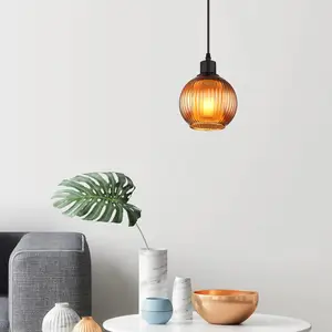Comparateur de prix : Globo Suspension Zumba, bronze, Ø 15 cm, verre