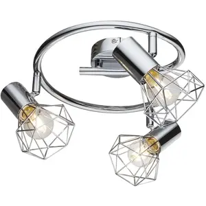 Globo Plafonnier Daiva à trois lampes