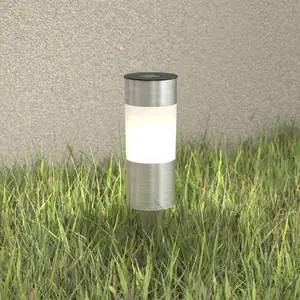 Comparateur de prix : Globo Luminaire pour socle solaire rond Valea en acier inoxydable
