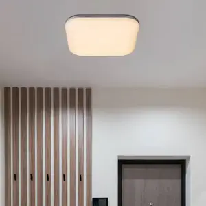 Comparateur de prix : Globo Plafonnier d'extérieur LED Dori, longueur 33 cm, blanc, plastiqu...