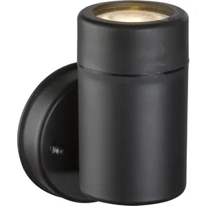 GLOBO Applique Spot D'extérieur Ronde En Plastique - H. 12,2 Cm - Noir pas cher