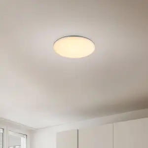 Comparateur de prix : Globo Plafonnier d'extérieur LED Dori, Ø 33 cm, blanc, plastique, IP54