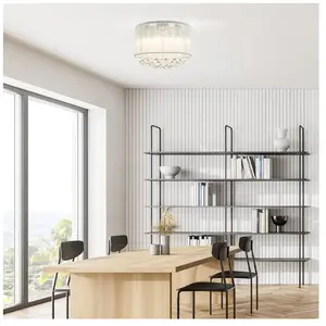 Comparateur de prix : Globo Plafonnier LED argent Sierra avec descente