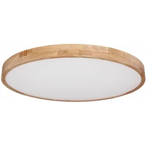 Globo plafonniere Rainer - naturel - metaal - 80 cm - ingebouwde LED-m...