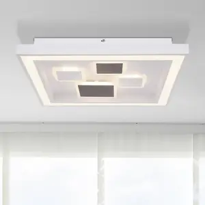 Globo Plafonnier LED Nolo, angulaire, dimmable, CCT pas cher