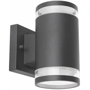 Comparateur de prix : Applique d'extérieur double en Inox - GLOBO LIGHTING - H. 16,5 cm - No...