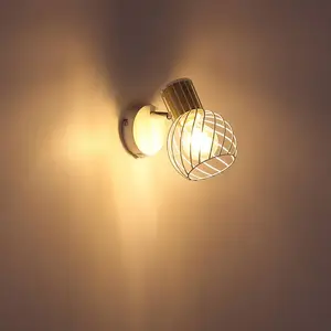 Comparateur de prix : Globo Applique murale Luise, blanc avec douille op. bois