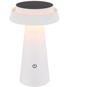 Comparateur de prix : Globo Lampe à poser solaire LED 36624, blanc, rechargeable, CCT, plast...