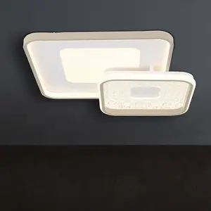 Globo Plafonnier LED, dimmable, CCT, télécommande, L 50 cm pas cher