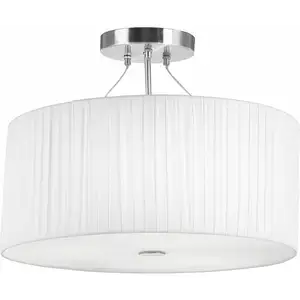 Plafonnier élégant suspension luminaire plissé salon Globo 15105-3 pas cher