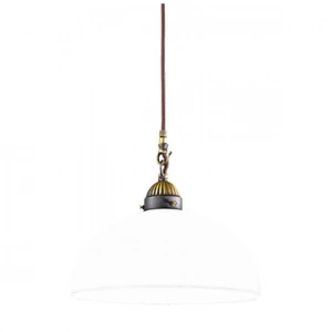 austrolux Suspension élégante nonna laiton antique 1 ampoule, hauteur 26 cm