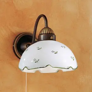 austrolux Applique Nonna pétales de fleur, verteVendu parluminaire