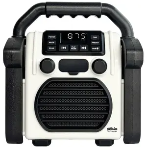 Br 230 bt offwhite Radio de chantier fm usb, Bluetooth fonction réveil... pas cher