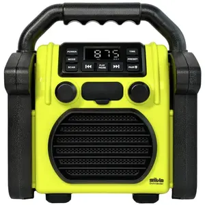 BR 230 BT - Radio de chantier Bluetooth - Jaune fluo/blanc cassé - Sil... pas cher