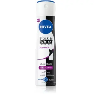 NIVEA Black & White Authentic spray anti-transpirant 72h 150 ml pas cher