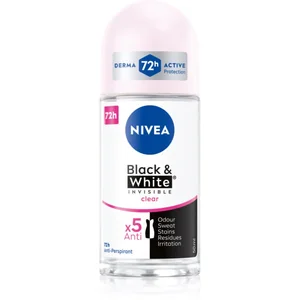 Nivea Invisible Antiperspirant For Black & White Clear, 50 Ml Unisexe pas cher