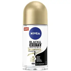 Nivea Invisible Black & White Silky Smooth bille anti-transpirant pour... pas cher
