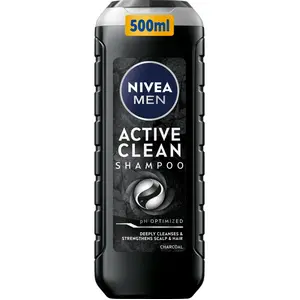 NIVEA MEN Active Clean shampoing nettoyant en profondeur au charbon ac... pas cher