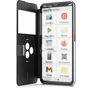 Emporia emporiaSMART.6 16,7 cm (6.58") Android 13 5G USB Type-C 6 Go 128 Go Noir, Argent pas cher