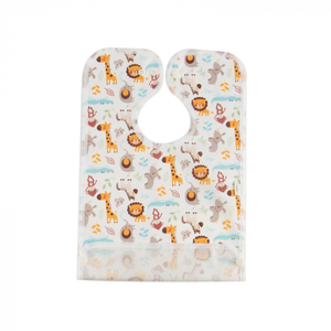 Popolini - Bavoir imperméable avec poche de récupération Savane pas cher