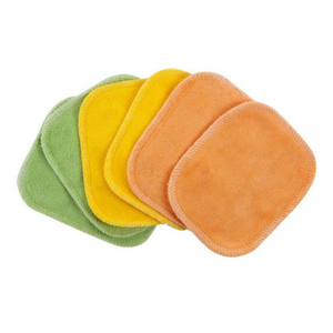 Popolini - 6 lingettes démaquillantes coton BIO - couleurs pas cher