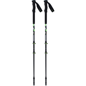 Snowleader - Bâton Trekking - Le Trekking Komperdell x Snowleader  en Aluminium - Noir pas cher