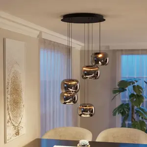 EGLO Suspension Design Hortunas 5 Lumières - 390434 pas cher