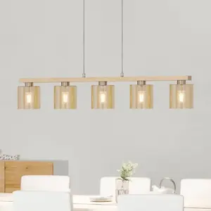 Comparateur de prix : EGLO Suspension luminaire Castralvo, lampe de plafond suspendue à 5 fl...