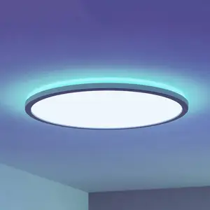 EGLO connect Plafonnier LED Rovito-Z, blanc, Ø 50 cm pas cher