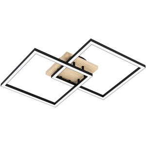 Comparateur de prix : Eglo connect.z Plafonnier LED connecté Lomaltas-Z, lampe de plafond carrée, ZigBee, contrôlable par application et commande vocale Alexa, réglable, blanc chaud -froid, certifié FSC