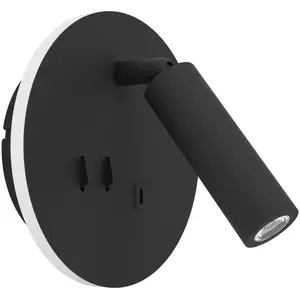 Eglo FANZAROTTA Applique murale avec fiche, avec USB, LED, 902162, pas cher