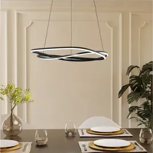 Suspension LED Stars of Light Guntin, gris, 62 cm, métal, CCT pas cher