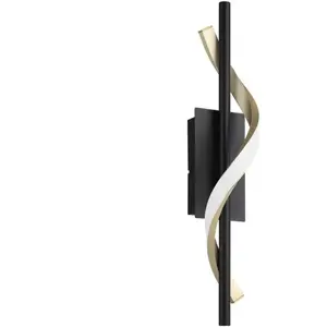 EGLO Applique Murale Conaprato Noir Avec Or - 902136 pas cher