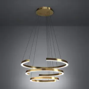 Suspension LED Stars of Light Labonete dorée 80 cm, à 3 lampes, CCT