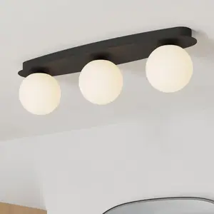 Eglo LED Applique Castrivido, lampe murale salle de bain 3 flammes, lu...