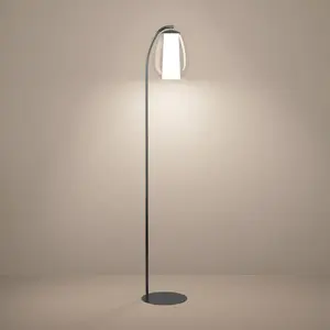 Lampe sur pied LED Stars of Light Menorca nickel, hauteur 165 cm, CCT