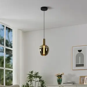 Suspension LED Stars of Light Fruitera dorée Ø 25 cm en verre CCT pas cher