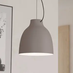 Comparateur de prix : EGLO Suspension Camasca, 1 lampe, Ø 28 cm, taupe